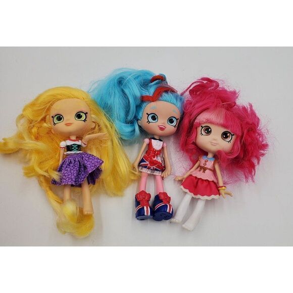 Moose Shopkins Doll Lot Of 3 World Vacation Jessica Sue Donatina's Donut Delight - Picture 1 of 14